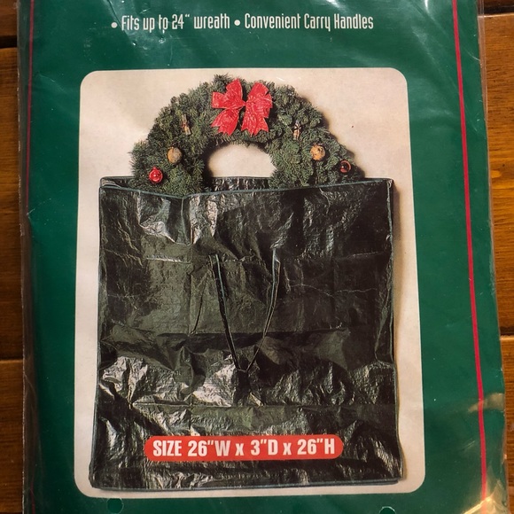 Plastic Wreath Storage Bag - Picture 2 of 2